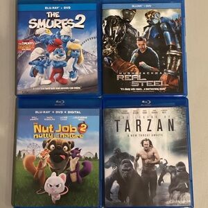 Blu-ray Movie Set with Blue Cases